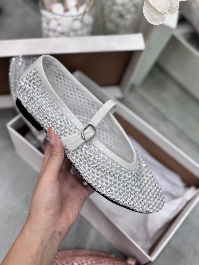 Giày búp bê CNK lưới đính đá 70360158 - Hình ảnh 4
