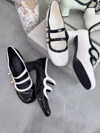 Giày búp bê CNK quai ngang cao gót 5cm 60280446