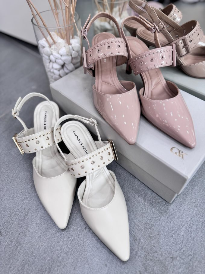 Giày slingback CNK cao gót mũi nhọn 60361470